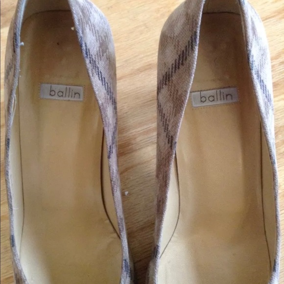 BALLIN MADE IN italy plaid pumps 40 10 - Picture 5 of 7
